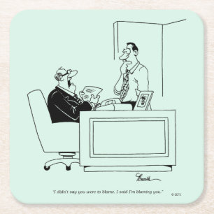 Dessous-de-verre Carré En Papier Responsabilité Office