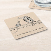 Dessous-de-verre Carré En Papier Reste (Incliné)