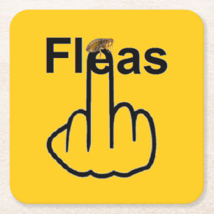 Dessous-de-verre Carré En Papier Retourner Fles dessous de verre