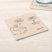 Dessous-de-verre Carré En Papier Retraité (Incliné)