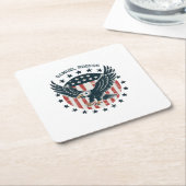 Dessous-de-verre Carré En Papier Retro American Eagle  (Incliné)