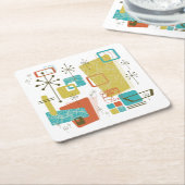 Dessous-de-verre Carré En Papier Rétro classique (Incliné)