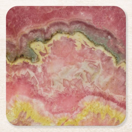 Dessous-de-verre Carré En Papier Rhodochrosite (Devant)