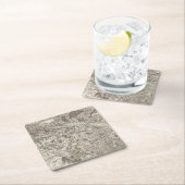 Dessous-de-verre Carré En Papier Richelieu, Saumur (En situation)