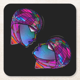 Dessous-de-verre Carré En Papier Robotique Incipio coque iphone Golf Head Co Notebo