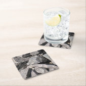 Dessous-de-verre Carré En Papier Roche de granit perdu (En situation)