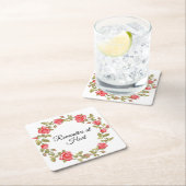 Dessous-de-verre Carré En Papier Romantique à Hart (En situation)