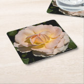 Dessous-de-verre Carré En Papier Rose de thé (Incliné)