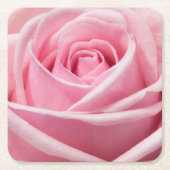 Dessous-de-verre Carré En Papier Rose douce (Devant)