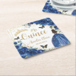 Dessous-de-verre Carré En Papier Royal Blue Floral Princess Gold Quinceañera 16 15<br><div class="desc">Personnalisez ces magnifiques casseroles florales bleu royal quinceañera / fête d'anniversaire avec votre propre libellé facilement et rapidement. Cliquez simplement sur le bouton Modifier à l'aide des outils de conception pour modifier davantage le texte, le libellé, le style de police, la taille de police, la couleur de police, ajouter du...</div>