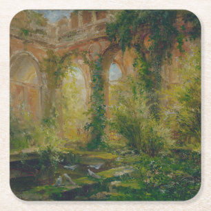 Dessous-de-verre Carré En Papier Ruines – Salle de bal de la Cour des comptes