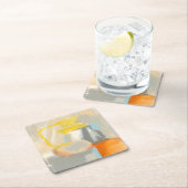 Dessous-de-verre Carré En Papier Sacré (En situation)