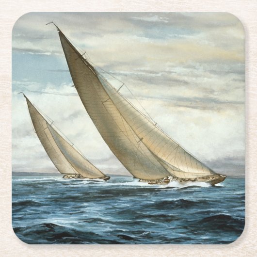 Dessous-de-verre Carré En Papier Sailing (Devant)