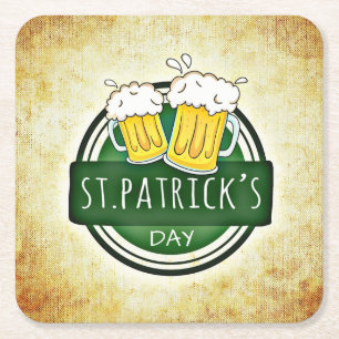 Dessous-de-verre Carré En Papier Saint-Patrick vintage