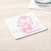 Dessous-de-verre Carré En Papier Sally Brown Dancing (Incliné)