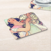 Dessous-de-verre Carré En Papier Salome, Alphonse Mucha (Incliné)
