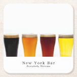 Dessous-de-verre Carré En Papier Salon de bière et d'alle, Pub/brasserie<br><div class="desc">Bière & Ale Display,  Dessous de verre en papier de brasserie / pub par le Carte de visite Store.</div>