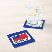 Dessous-de-verre Carré En Papier Samoa (En situation)