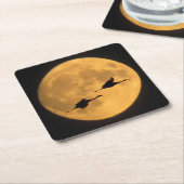 Dessous-de-verre Carré En Papier Sandhill Cranes | National Wildlife Reserve (Incliné)