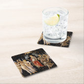 Dessous-de-verre Carré En Papier Sandro Botticelli - La Primavera (En situation)