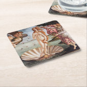 Dessous-de-verre Carré En Papier Sandro Botticelli - Naissance de Vénus (Incliné)