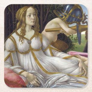 Dessous-de-verre Carré En Papier Sandro Botticelli - Vénus et Mars