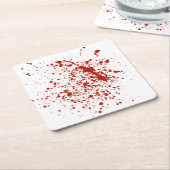 Dessous-de-verre Carré En Papier sang 2 (Incliné)