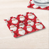 Dessous-de-verre Carré En Papier Santa Claus (Incliné)