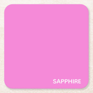 Dessous-de-verre Carré En Papier Sapphire pink colour