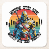 Dessous-de-verre Carré En Papier Satisfy | Trade motivation | Fantasy Design (Devant)