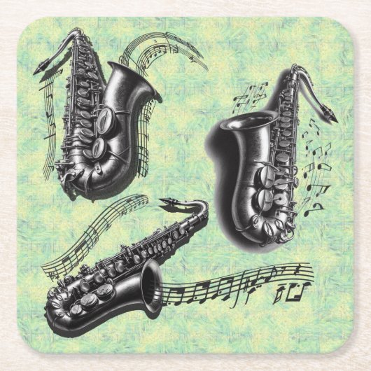 Dessous-de-verre Carré En Papier Sax (Devant)