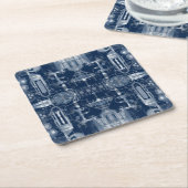 Dessous-de-verre Carré En Papier Schémas de conception de roquettes Dessin techniqu (Incliné)