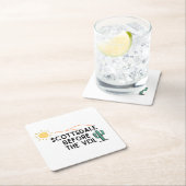 Dessous-de-verre Carré En Papier Scottsdale avant le voile  (En situation)