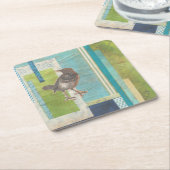 Dessous-de-verre Carré En Papier Scrapbook Avian I (Incliné)