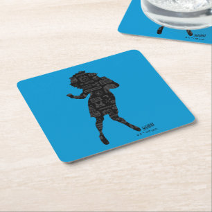 Dessous-de-verre Carré En Papier Seinfeld Elaine Danse Silhouette