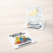 Dessous-de-verre Carré En Papier Sesame Street Pals 1er anniversaire (En situation)