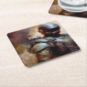 Dessous-de-verre Carré En Papier SF - Héros militaire 3 (Incliné)