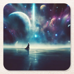 Dessous-de-verre Carré En Papier SF - Opéra spatial 1