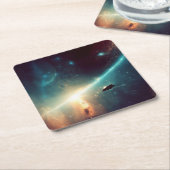 Dessous-de-verre Carré En Papier SF - Opéra spatial 2 (Incliné)