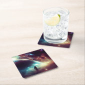 Dessous-de-verre Carré En Papier SF - Opéra spatial 4 (En situation)