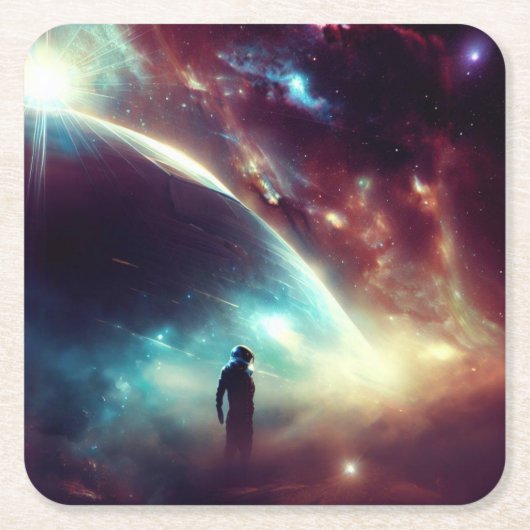 Dessous-de-verre Carré En Papier SF - Opéra spatial 4 (Devant)