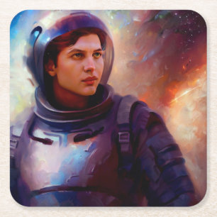 Dessous-de-verre Carré En Papier SF Space Hero 4