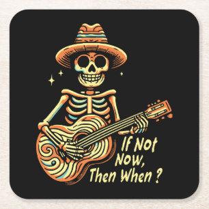 Dessous-de-verre Carré En Papier Si Pas Maintenant, Alors Quand