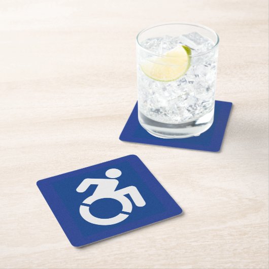 Dessous-de-verre Carré En Papier SIGNE MAÎTRISÉ Moderne (En situation)