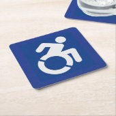 Dessous-de-verre Carré En Papier SIGNE MAÎTRISÉ Moderne (Incliné)