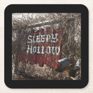 Dessous-de-verre Carré En Papier Signe vintage Sleepy Hollow