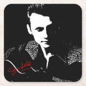 Dessous-de-verre Carré En Papier Silhouette with Autograph (Devant)