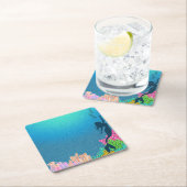 Dessous-de-verre Carré En Papier Sirène (En situation)