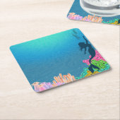 Dessous-de-verre Carré En Papier Sirène (Incliné)
