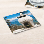 Dessous-de-verre Carré En Papier Site de culte bouddhiste (Incliné)